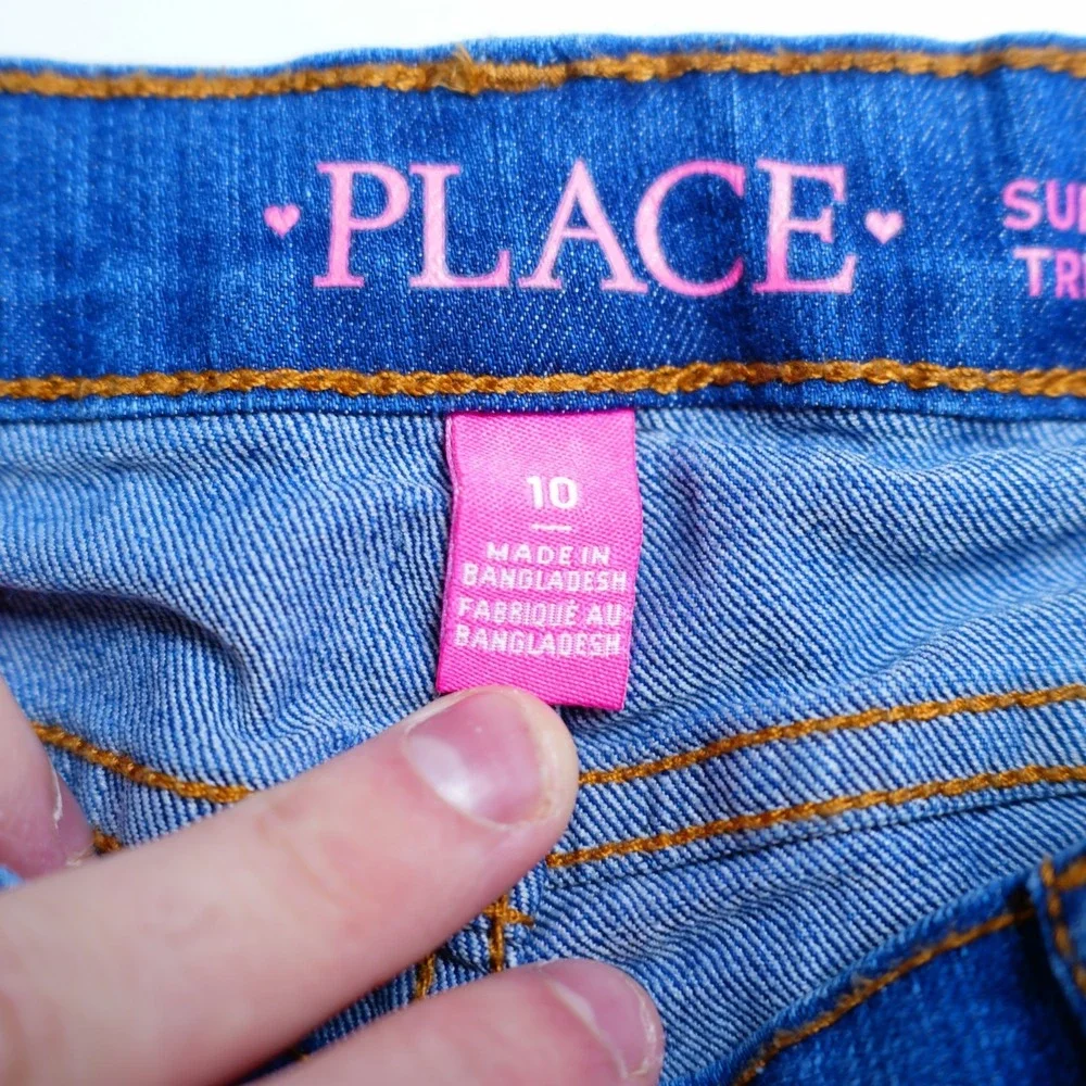 The Children's‎ Place Girls Super Skinny Blue Denim Jeans -10- 24 / 25
